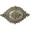 Ekena Millwork Antonio Ceiling Medallion, Hand-Painted Castle Stone Crackle, 35 7/8"W x 22 1/2"H x 4 3/8"P CM35X22ANCSC - alternate 1